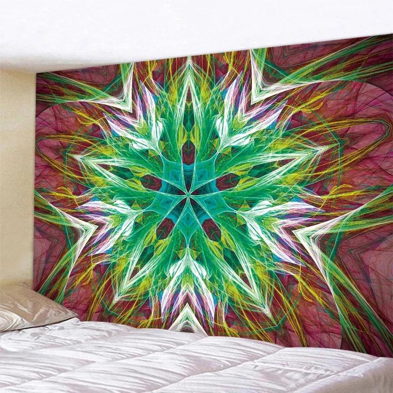 Fashionable Home Decoration Tapestry Living Room Bedroom Tapestry Geometric Array Fantasy Pattern