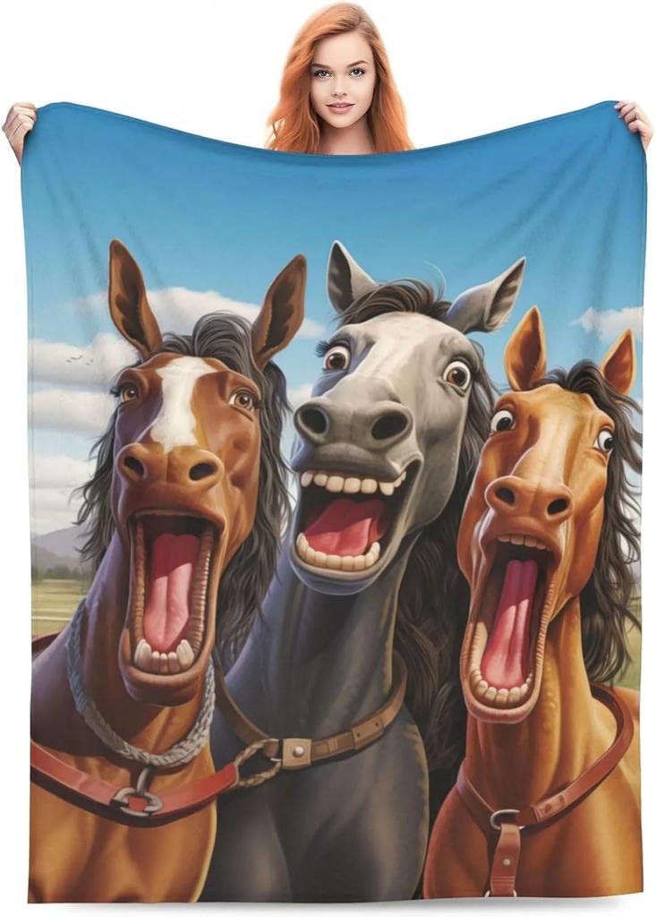 Astronaut & Space Pattern Soft Throw Blanket – Perfect for Pop Art, Animal Lovers, Couch, Bed, Car, Home, Camping, All-Season