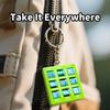 4PCS Keychain Chess OX Game Key Chain Pendant Lightweight Portable Puzzle Game Key Ring for Children Adults