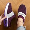 Fashion Slip-On Women'S Walking Sandals Breathable Mesh Casual Shoes Arch Support Knit Shoes Thickened Soft Sole Zapatillas De Mujer
