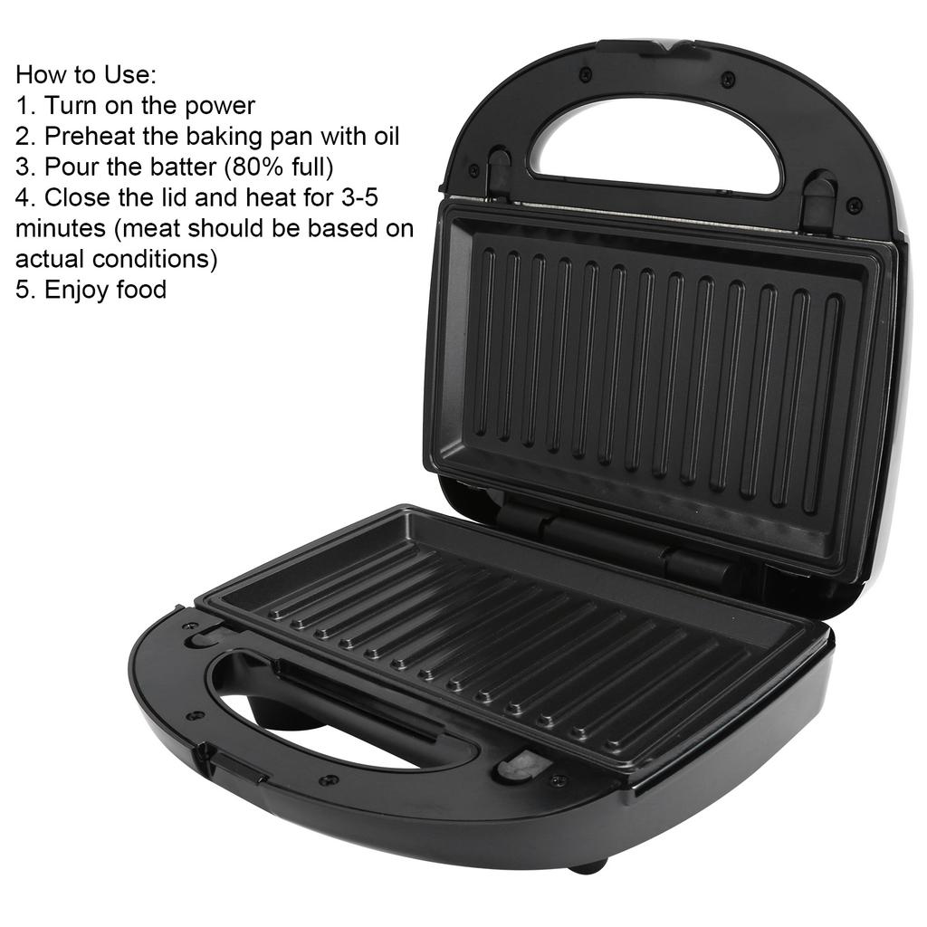 750W 6-v-1 snídaňový vaflovač Elektrický vaflovač Sendvičový sendvič Panini Madeleines EU zástrčka 220V elektrický vaflovač