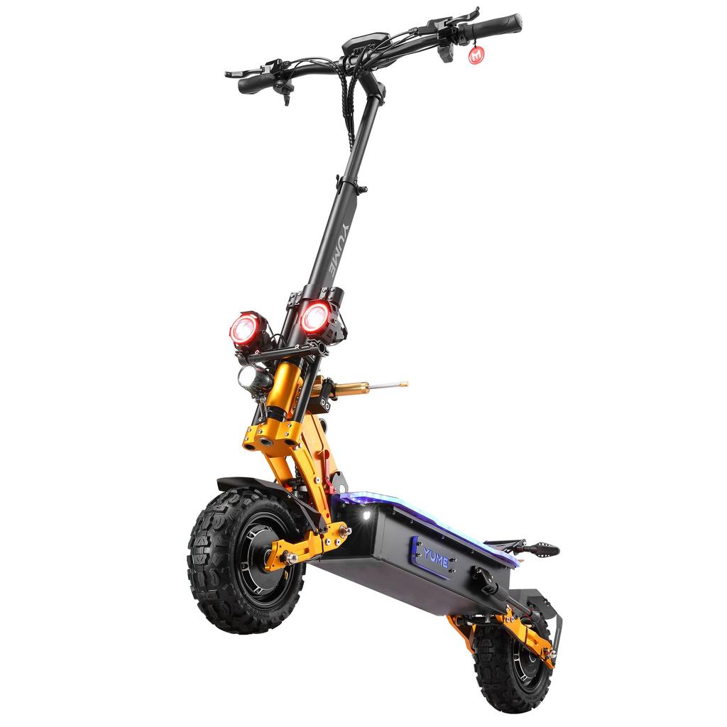 YuMe X11+ All-Terrain Electric Scooter 6000W 60V27Ah/30AH Battery Dual Motors 11 Inch Off-Road Tires Outdoor Folding E-Scooter For Adult