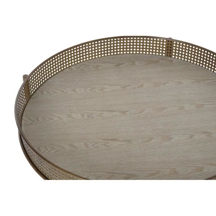 Table d'appoint - Design balinais - Métal - Blanc