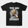 Men Black Print T-shirt Fred Sanford You Big Dummy No-Cut Transfer Paper Print Cotton Tshirt