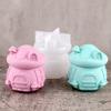 1Pc DIY Mushroom House Jar Silicone Molds Crystal Plaster Storage Box Jewelry Molds Epoxy Resin Candle Holder Home Decor