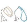 33 Segens-Gebetsperlen Armband Religiöser Anhänger Türkis-Perle Unisex