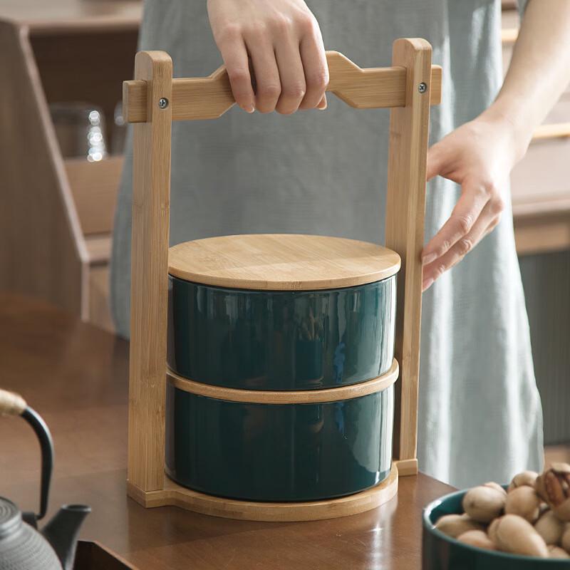 New Chinese Ceramic Fruit Basket Set