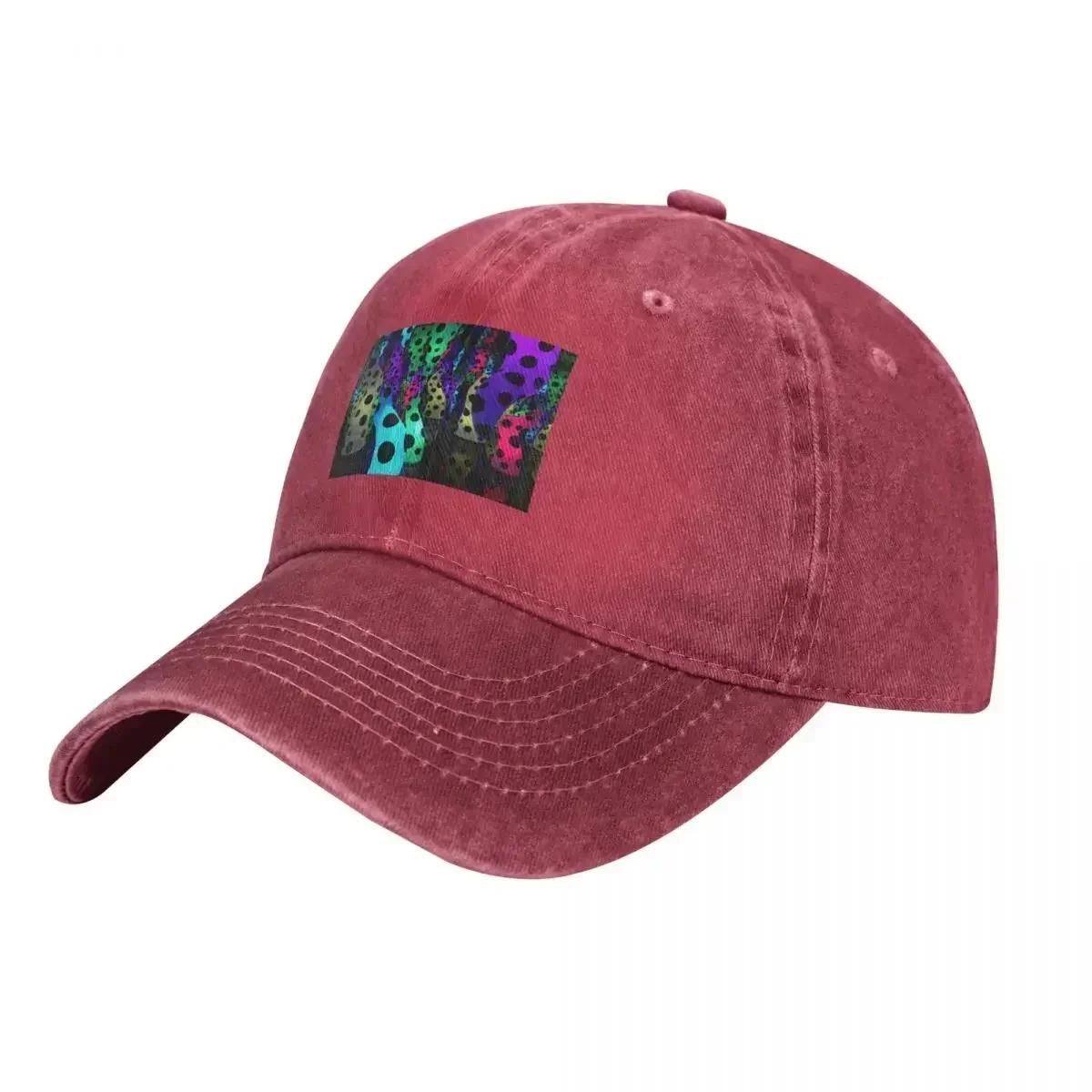 

Yayoi Kusama Colourful Light Cowboy Hat Beach Outing Cap Trucker Hats For Unisex Womens