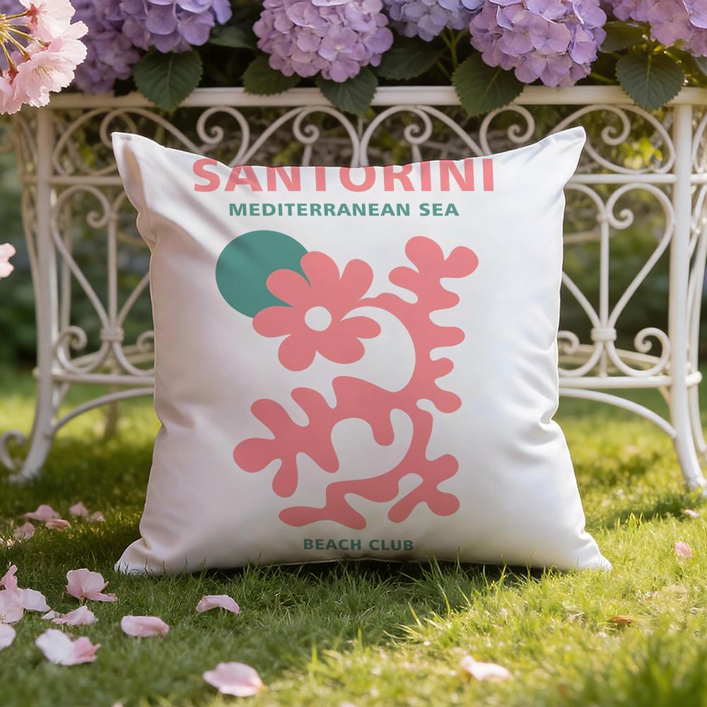 Travel Vacation Series Cushion Cover Home & Car Dual-Scene Pillow Cover: Reversible for Premium Comfort