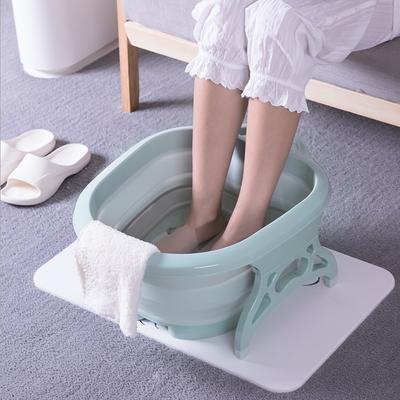 2019 Folding Foot Tub Portable Foot Wash Tub Massage Bucket Travel Folding Bucket with 4 Massage Balls Bathing Feet In Winter