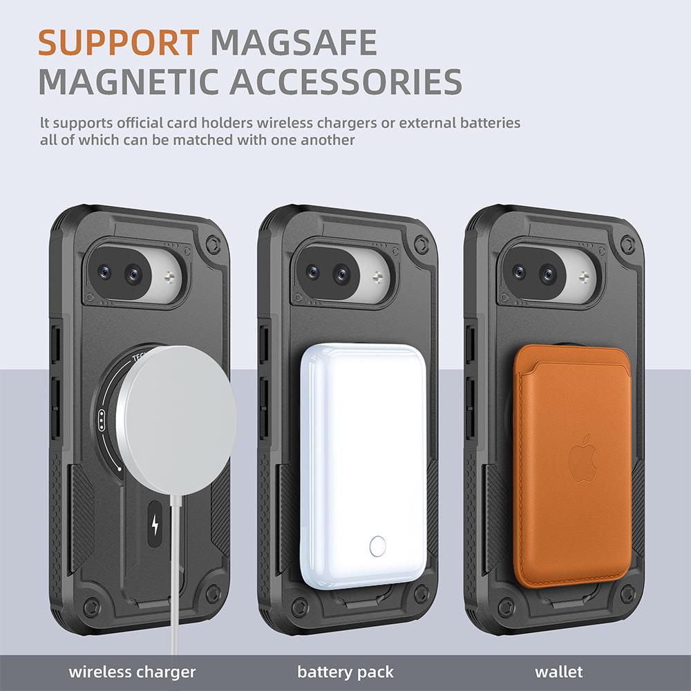 Shockproof Magnetic Dual Layer Case for Google Pixel 10A 10 A 9 Pro XL Pixel10a Pixel10 Pixel9 Pixel 10 Pro XL Cell Phone Cover