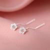 Elegant Zirconia Flower Tassel Earrings for Women - Luxurious and Fresh High-End Jewelry