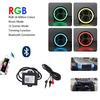7-inch RGB LED Wrangelight: Bluetooth Controlled, 40W Modified Car Headlights for Wrangler.