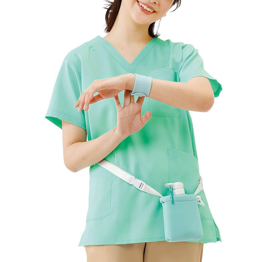 Nursery Alcohol Bottle Carrying Wide Disinfectant Nurse Goods Pouch, Size, Waist/Shoulder Strap, Case, Navy, 1056338A,