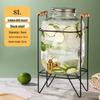Glass Beverage Dispenser with Faucet