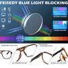 Retro Anti Blue Light Computer Glasses Frame Women Oversized Men Trendy Fashionable Stylish Eyeglasses Classic Spectacles Ouclos