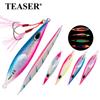 TEASER Fishing J125 Fishing Accessories Bait Saltwater 80g 100g 150g Luminous Vertical Slow Pitch Lead Fishing Lure Metal Jigs