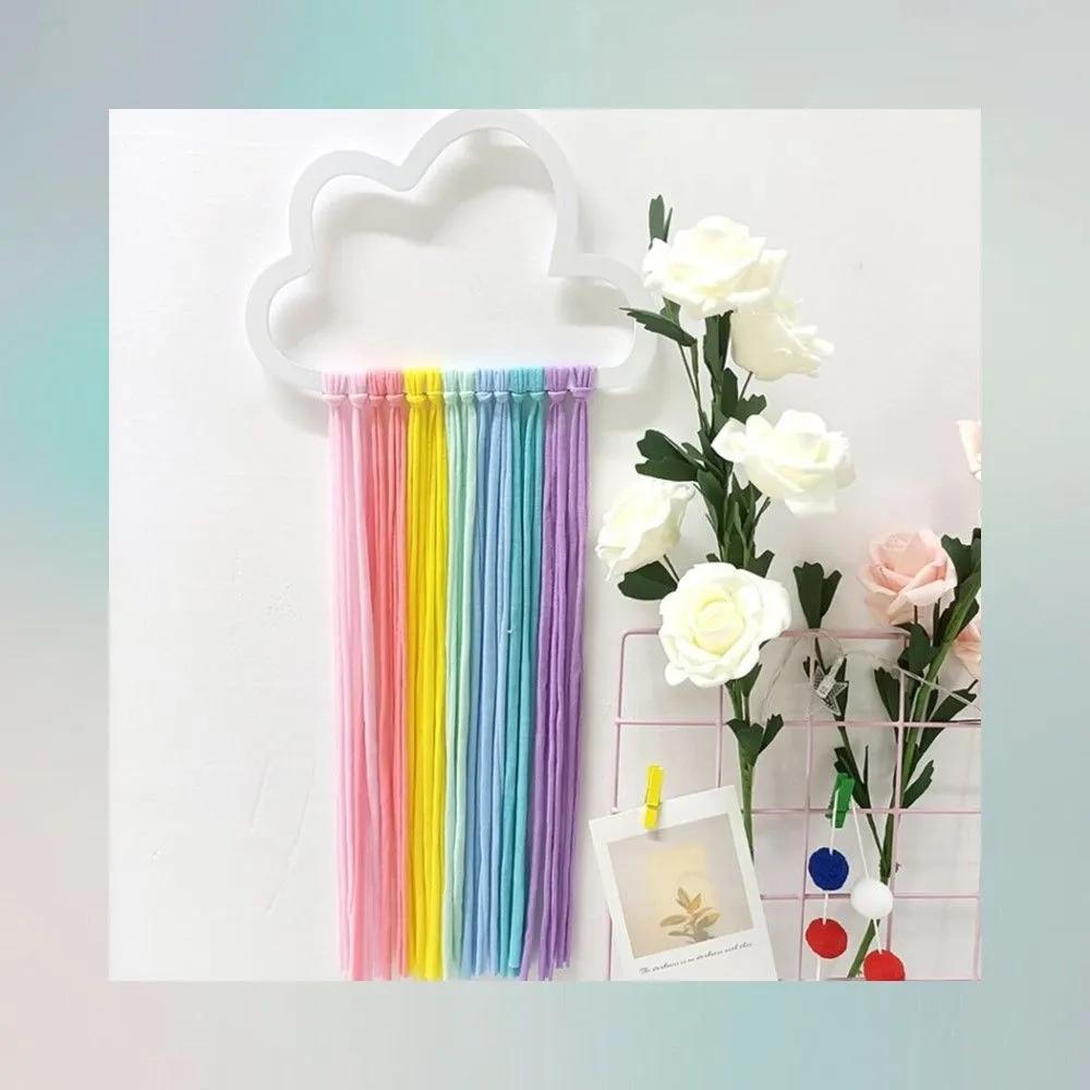 Hairpin organizer storage rainbow hairpin hanger wall-mounted children