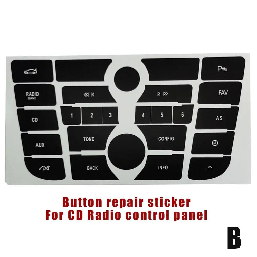 För Opel Astra J Radio Knapp Klistermärke För Vauxhall Holden Astra Instrumentbräda Knapp Reparationsdekaler Fixa Klimat A/C Kontroll CD MP3 Pa W5Q4