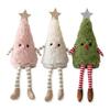Festive Atmosphere Soft Furnishings Christmas Tree Plush Ornament with Dangling Legs, Cute Stuffed Figure, for Home Doll Living Room Sofa And