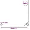 VidaXL Bâche 650 g / m² 3 x 6 m Gris
