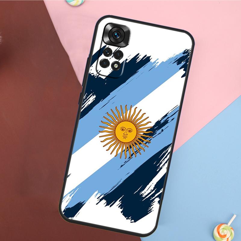 Argentine Flag Cover For Xiaomi Redmi Note 13 Pro 14 12 11 9 10 9S 10S 11S 12S Redmi 14C 10C 12C 13C Case