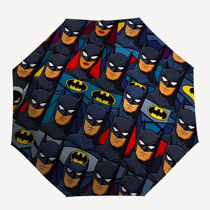

1pc Batman Pattern Automatic Folding Umbrella - Compact 8-Rib Design, Durable Plastic & Iron, Lightweight for Outdoor Daily Use21166