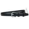 Alloy Buckle Leather Fashion Belt Slender Strap PU Leather Waist Belt Adjustable Belt Accessories Korean Style Waistband Daily