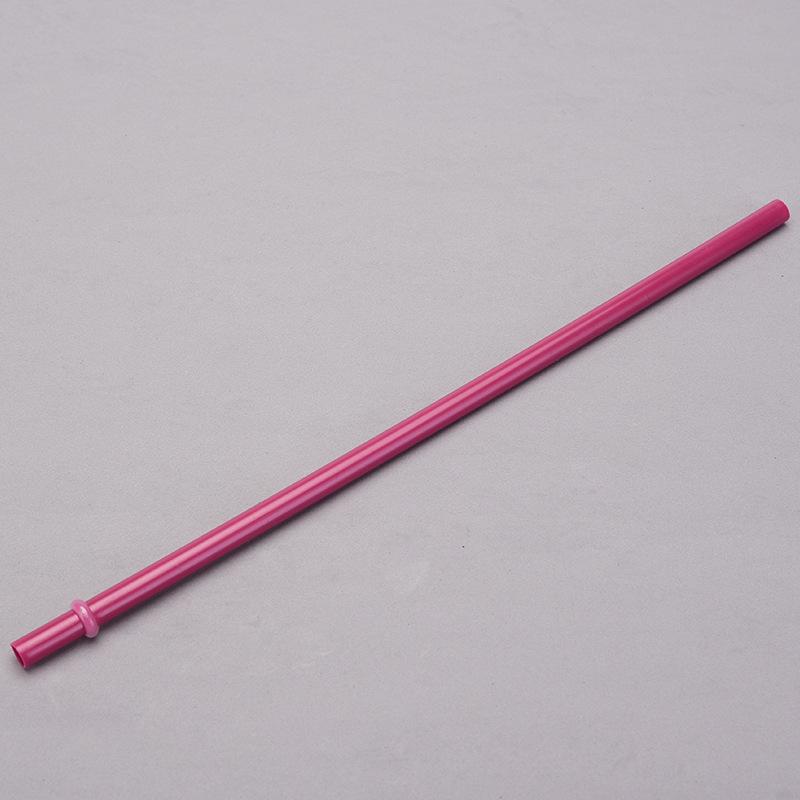 7Mm Aperture Straw 37 Color Solid Color Plastic Cup Accessories Pp Straw Non-Disposable Straw With Ring