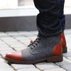 Fashion Men Wool Boots Winter Casual Lace Up Shoes Booties Oxfords Ankle Boots for Men Fashion Platform Men Boot Big Size Hombre Botines