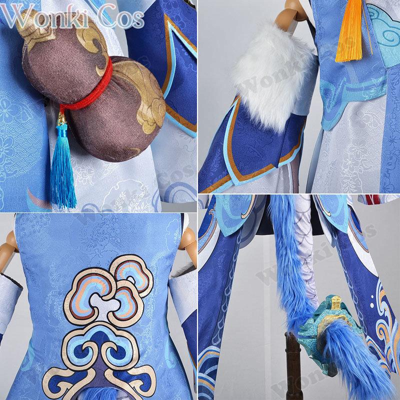 Bailu Cosplay Costume Wig  Star Rail Bai Lu Cosplay Costumes Full Set Girl Carnival Costumes With Tail