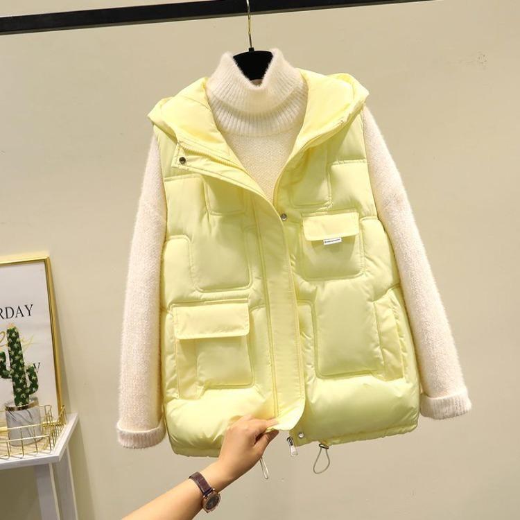 New Korean Loose Fashion Winter Women's Coat Vest Jacket Sleeveless Coat