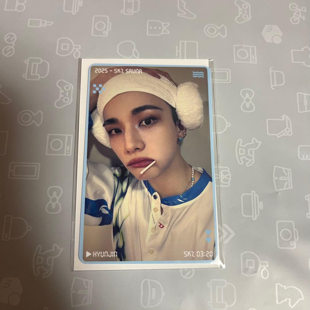 

[USED] Stray Kids Popup Sauna Bonus Trading Card (1 piece) Hyunjin