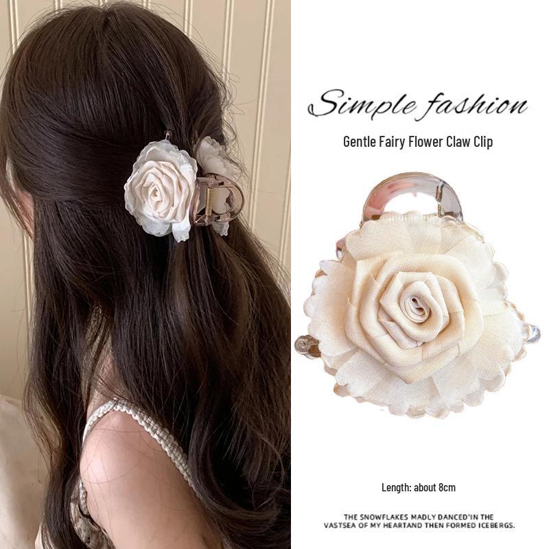 Elegant French Retro Small Shark Hair Clip for Thin Hair