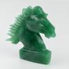 Übersetztes Produkt Aventurin Pferdeskulptur Natursteinschnitzerei Figur Innenraum Naturstein Kraftstein Indischer Jade Gesundheit Glück Langlebigkeit