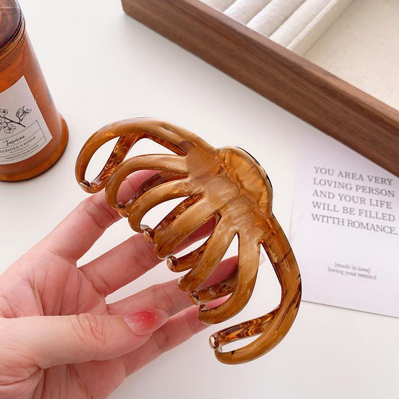 High-end Retro Oil Painting Hair Claw Clip Fashionable Stylish Hair Accessory