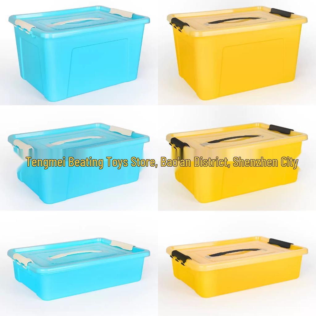 Children's Building Blocks Organizer: Science Education Storage Box & Bucket