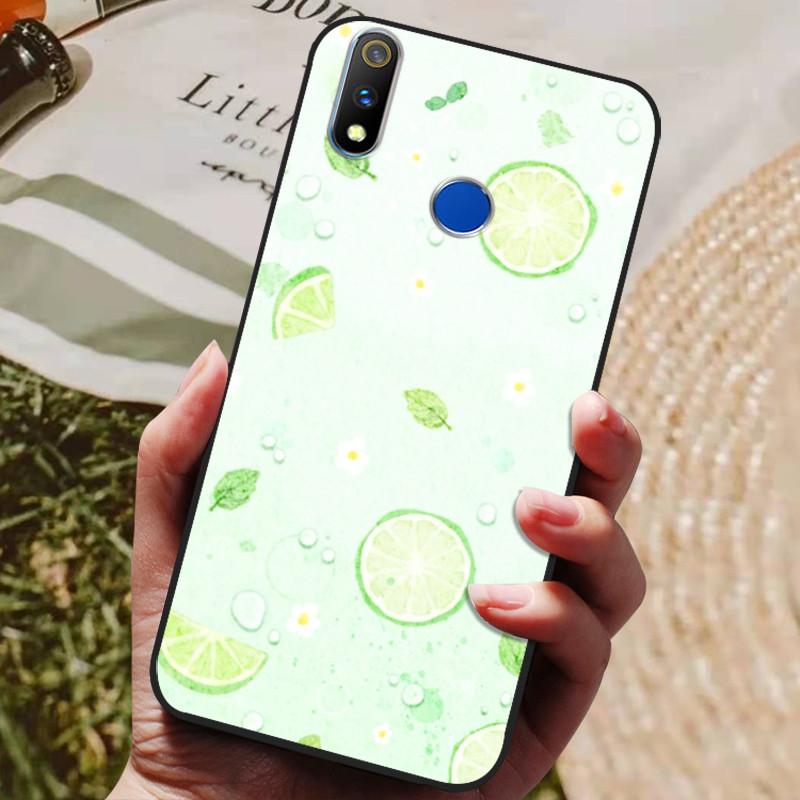 Realme 3 Pro Kılıfı Yumuşak Silikon TPU Arka Kapak OPPO Realme 3 Pro RMX1851 İçin Kılıf Funda Realme3 RMX1825 RMX1821 Darbeye Dayanıklı