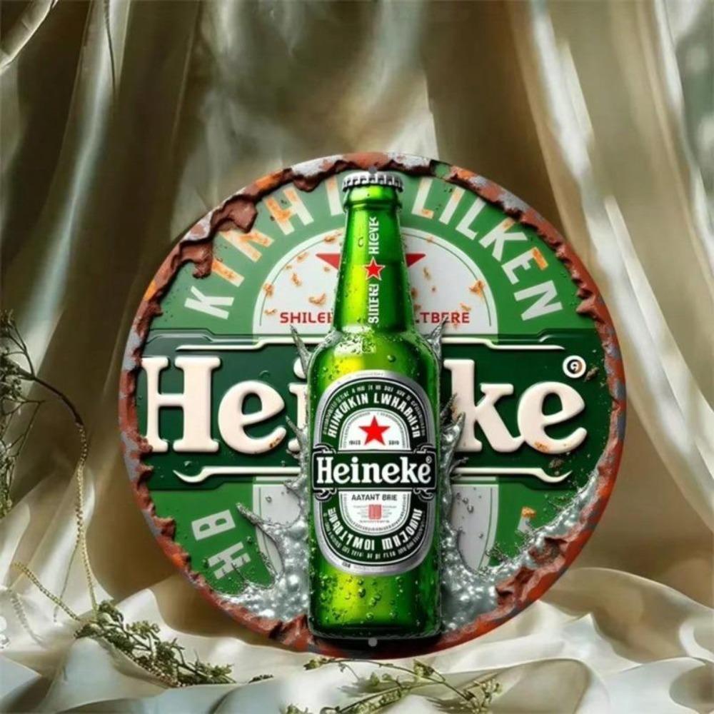 Panneau Métallique Bière Vintage Décor Mural Cuisine Bar Jardin Bureau Art