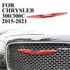 Red Front Center Grid Car  Trim Decorative Tirm For Chrysler 300 2015-