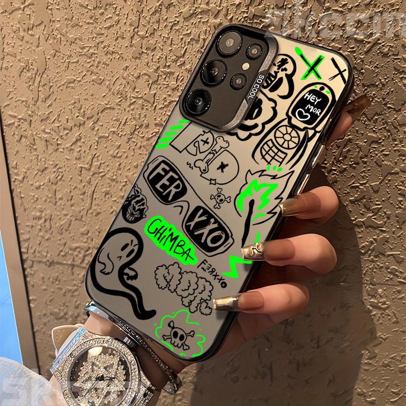 Street Classic Graffiti Print Case For Samsung Galaxy S20 S21 S22 S23 S24 S25 Ultra Plus FE A55 A54 A15 A35 A34 A35 A53 Cover