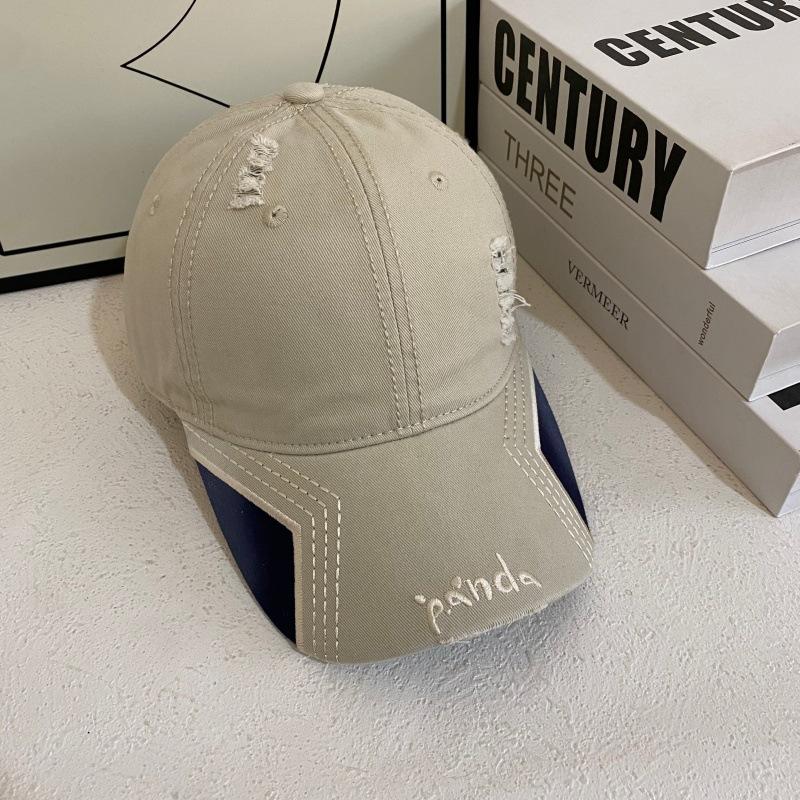 

JYL TS DIY Washed Cap Women American Spring Casual Sun Protection Hat Cotton 1222Mao12922 каштановий