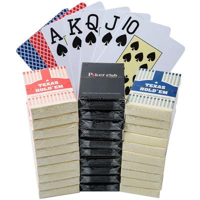 1 buc PVC Baccarat Texas Hold'em Plastic Scrub Impermeabil Cărți de joc Cărți de club de poker Jocuri de masă 8,8X6,3Cm Instrument pentru trucuri de magie