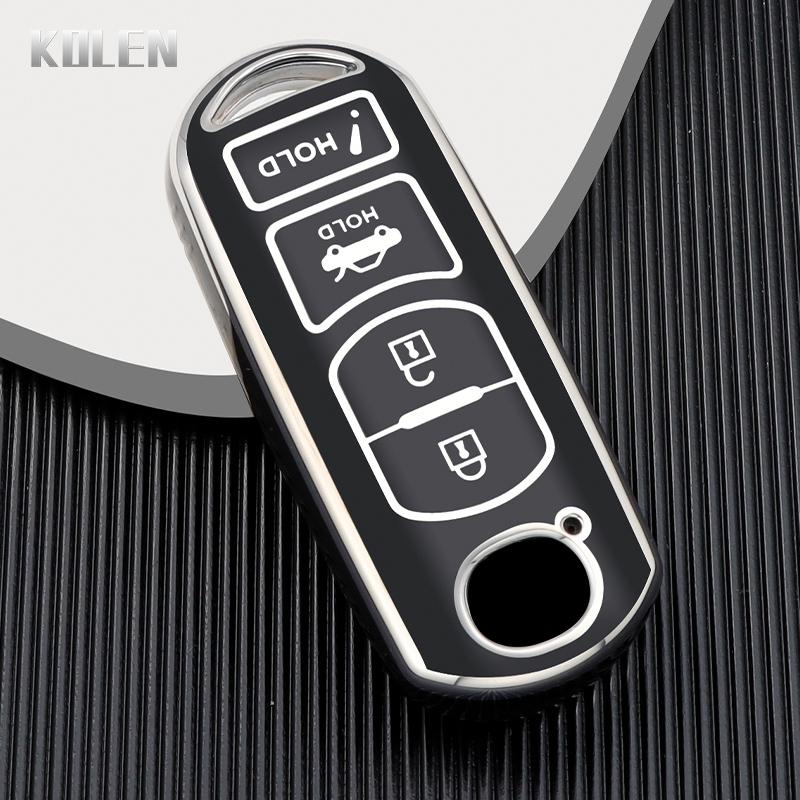 New Tpu Car Remote Key Case Cover Shell For Mazda 2 3 6 Atenza Axela Demio Cx-5 Cx5 Cx-3 Cx7 Cx-9 2 3 4 Buttons Protected Fob