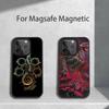Cool M-Monster H-Hunter For iPhone 17,16,15,14,13,12,11,Pro,Max,Plus,Mini,SE4,E Magnetic For Magsafe Wireless Phone Case