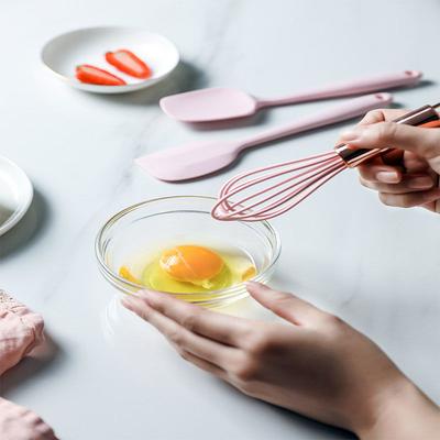 Hitzebeständige Backformen-Sets Kleiner Silikon-Schneebesen Backspatel Antihaft-Schaufel Koch-Kuchenwerkzeug Küche