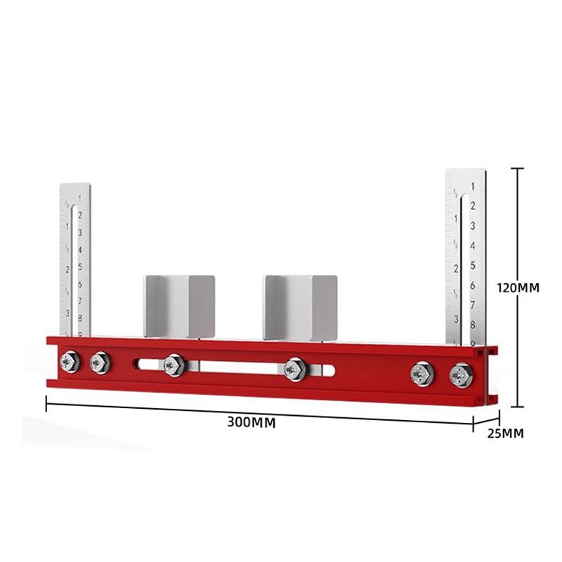Punching Positioning Ruler for Wardrobe Boom Installation Carpentry Aluminium Alloy Drilling Locator Suspension Rod Install Tool