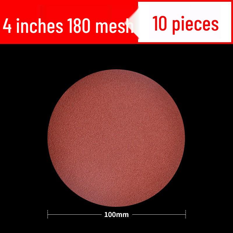 4" Sandpaper Flocking Woodworking Polisher with Self-Adhesive Hook & Loop Angle Grinder Sanding Discs
