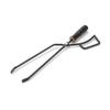 Outdoor BBQ Charcoal Clamp Portable BBQ Iron Fire Tongs Duckbill Fire Tongs Solid Insulated Handle Extended Wood Charcoal Clamp
