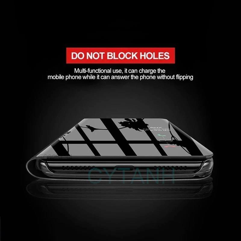 Smart Mirror Magnetic Flip Cover Case For Honor X9a X9b X50 90 Magic5 Lite Housing Stand Holder Scratch Proof Solid Color Shell